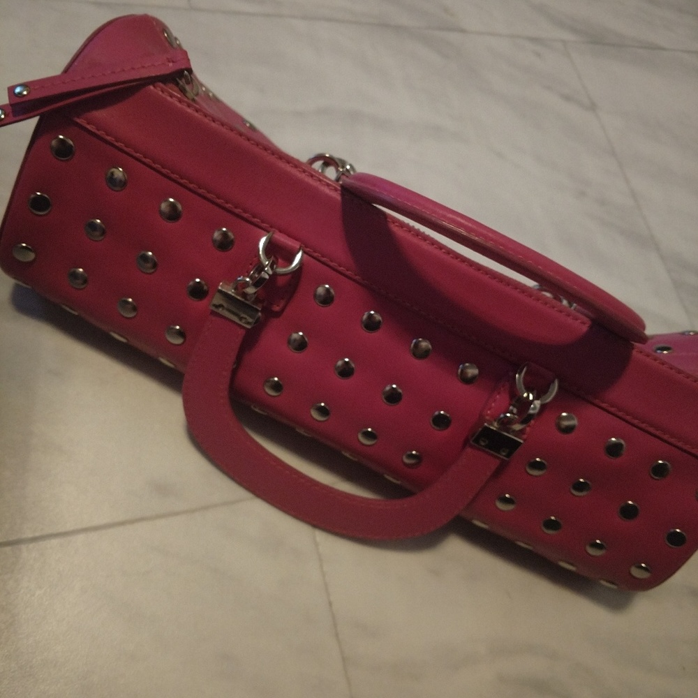 bcbGirls Pink Studded Faux Leather Purse